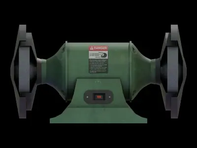 Bench Grinder Low-poly 3D model