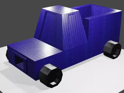 MASSIVE TRUCK Low-poly 3D model