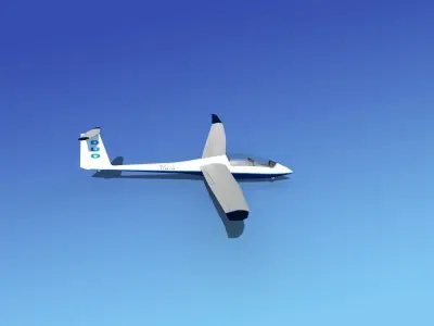 Duo Discus Sailplane 3D model buy