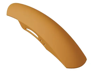 Plastic Bike Mudguard Toy 3D model