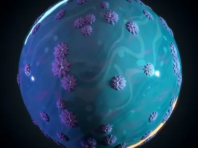 Water Stylized - Vol 02 - SBsar - Maps Texture