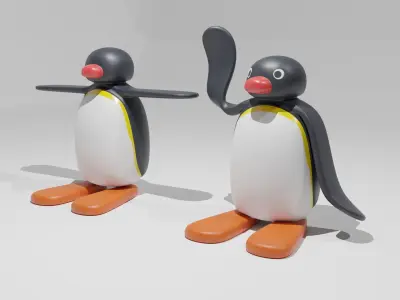 3D Print Ready of Pingu Penguin 3D print Free 3D print model