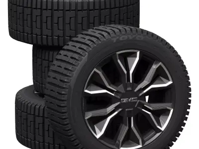 GMC wheels 3D model