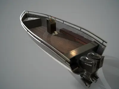 First Ever Vehicle Modelling - Boat 3D model