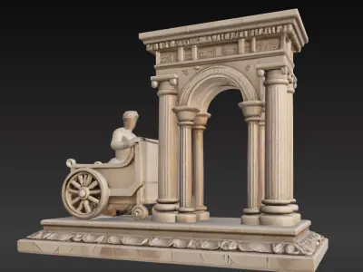 Ancient Roman Table Ornament Decorative Series 3 3D print model