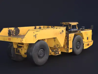 Used Modern Articulated Mine Truck 3D model