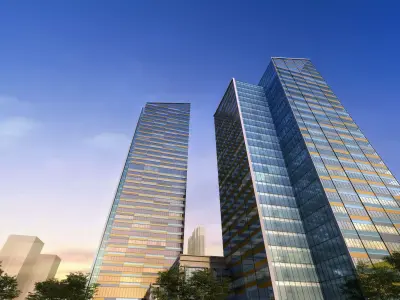 3Dmax fashion city commercial square building 285 3D model