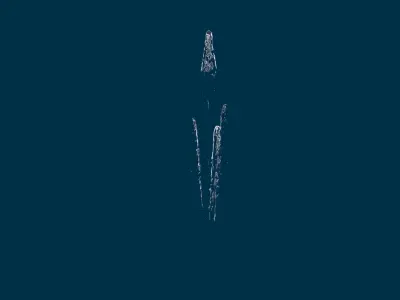 Realistic Water Jet Loop Animation 9 3D model
