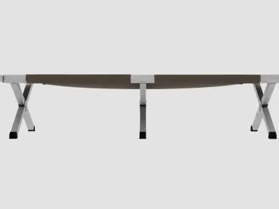 military folding bed 3D model
