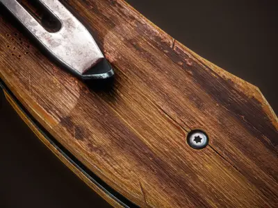 Tactical Folding Knife Real-Time Asset Low-poly 3D model