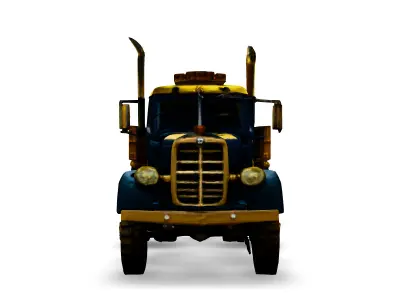 Classic Heavy Duty Truck 3D Model Low-poly 3D model