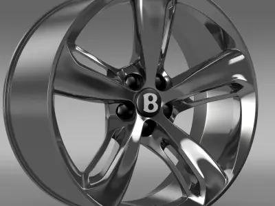 Bentley Continental GT Speed 2015 rim 3D model