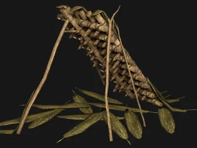JUNGLE SWAMP TRAP ATTACK ANIMAL HUMAN SNARE AAA COLLECTION Low-poly 3D model