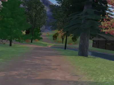 Woodland Village 3D model by SceneLab