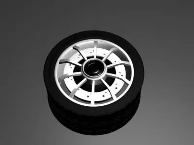 rims 1 wheel 3D model