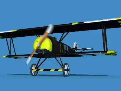 Fokker D-VI V01 3D model