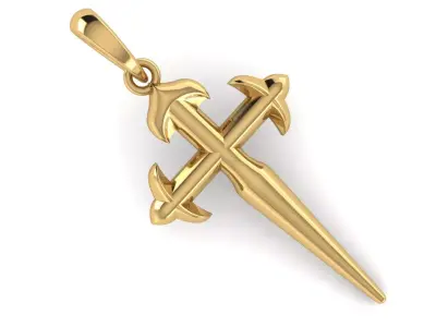 CROSS PENDANT CR165 3D print model