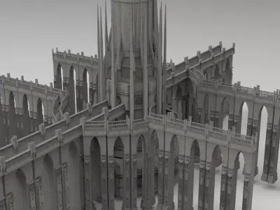 Arch Magician Tower Palace 8 3D model