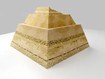 Meidum Pyramid  - The Ancient Egypt Low-poly 3D model