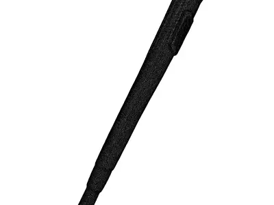 Futuristic Glowing Energy Staff 3D model