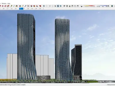 Sketchup Commercial Complex N2 3D model