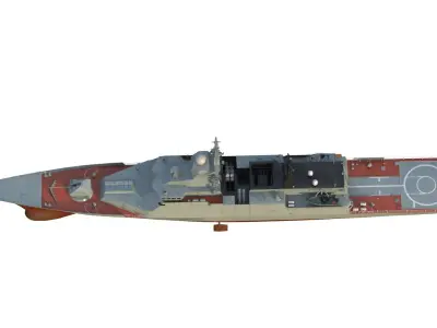 20380 Steregushchiy class corvette  3D model