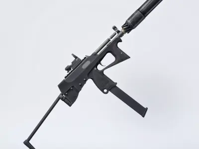 Pp2000 Silenced SMG for G8F and G9 3D model