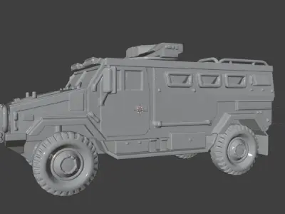 Dominate the Battlefield Military Vehicle APC 3D Model 3D model