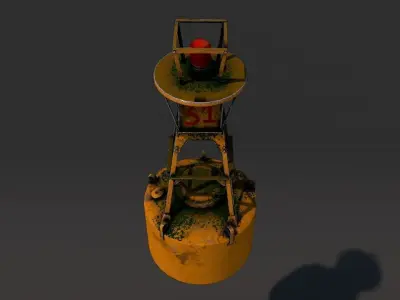 River buoy Free 3D model