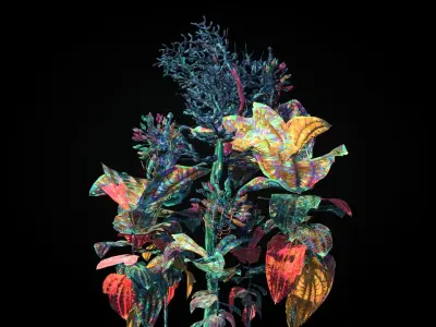 Pandora Flower Animated 3D model