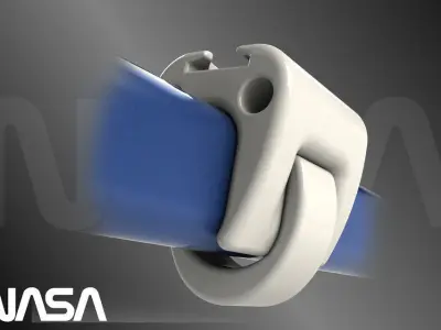 simple handrailclamp Free 3D model