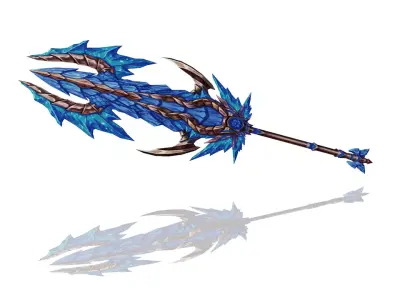 Glorious Sword Low-poly 3D model
