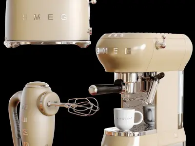 kitchen accessories 006 Low-poly 3D model