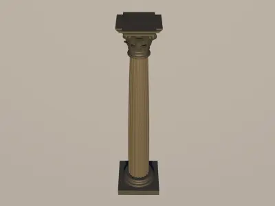 Corinth column 3D model