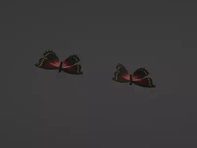 kelebek Free low-poly 3D model