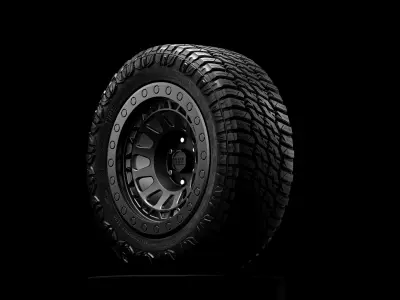 Annex Alpha RTX Offroad Tire 3D Model 3D model