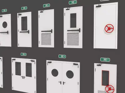 Industrial Doors 3D model