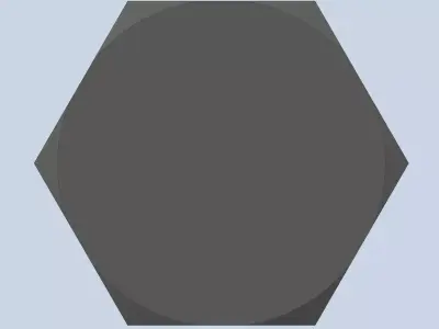 Bolt Partial Thread Hexagonal Head M24x130mm 3D model