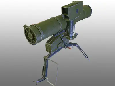 Fagot  AT-4 Spigot Low-poly 3D model