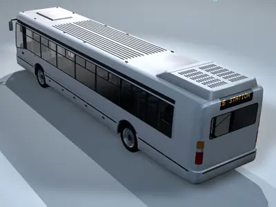 Intercity bus 3D model