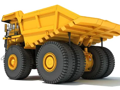 Off Highway Mining Dump Truck 3D model