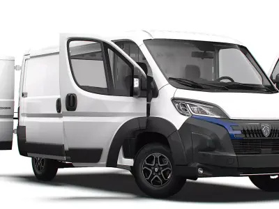 Peugeot e Boxer Van L2H1 HQ Interior 2025 3D model