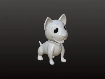 Bull Terrier Dog 3D model