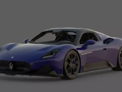 2023 Maserati MC20 Cielo 3D Model  Italian Exotic  Low-poly 3D model