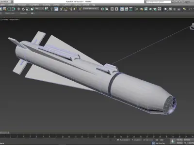 Missile 3D model 4