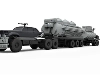 People eater truck from Mad Max 4 Scale 1 to 43 3D print model