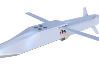 JFS-M  Joint Fire Support Missile  Low-poly 3D model