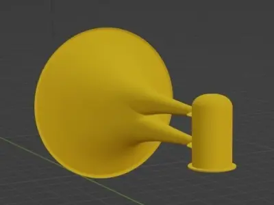 Cool Siren Horn Free low-poly 3D model