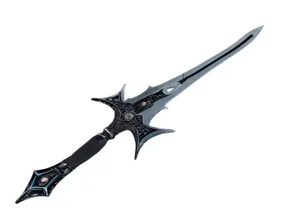 Royal Sword PBR Game Ready Low-poly 3D model
