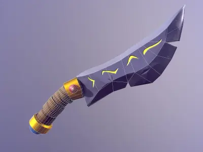 Stylized Weapon Pack Low-poly 3D model buy